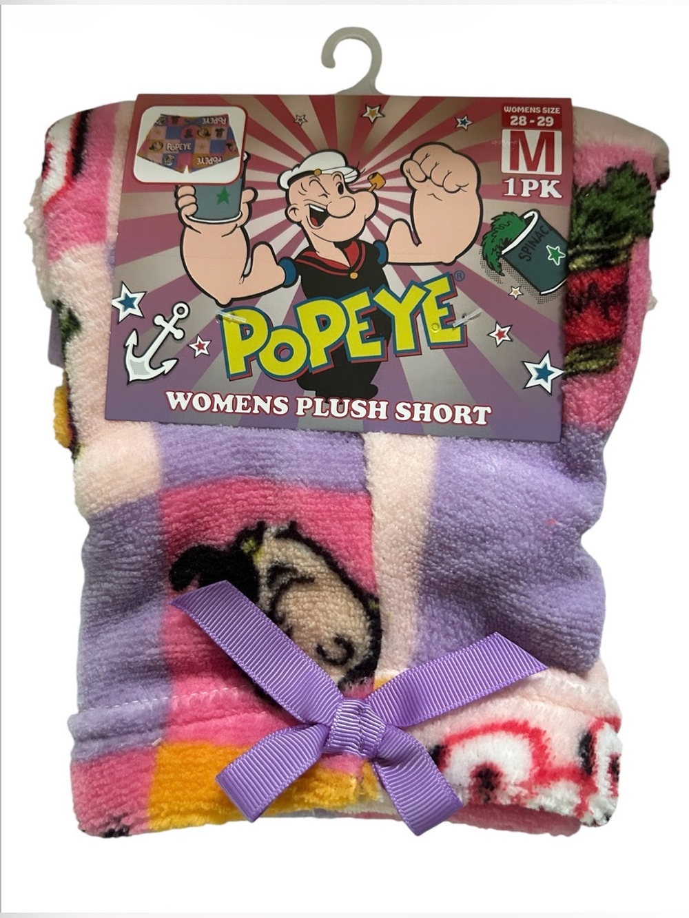 Popeye Women’s Plush Novelty Shorts